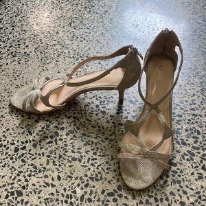 Maripé Glittery Heels - Size 10
